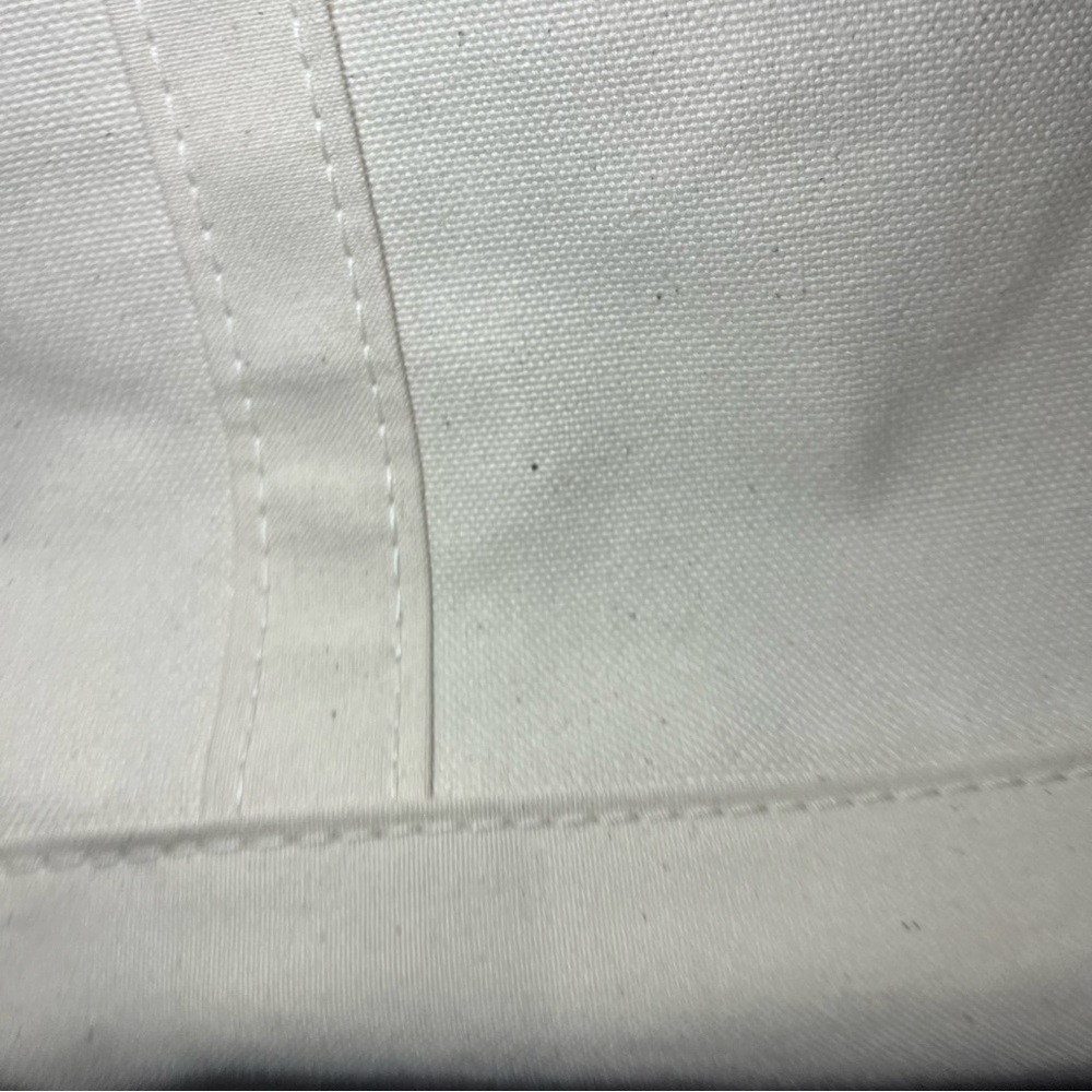 L.L. Bean boat and Tote with Blue Detail "dnd" cursive Medium Regular Handle - Picture 4 of 10